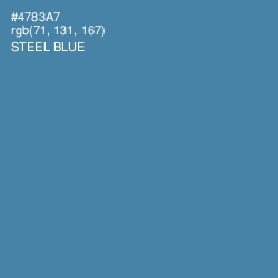 #4783A7 - Steel Blue Color Image